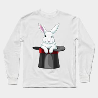 Rabbit Magician Cylinder Long Sleeve T-Shirt